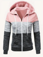Color Block Zipper Hoodies - D&A