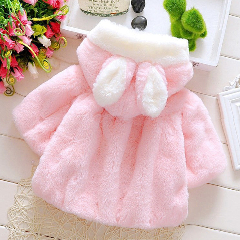 Samantha Rabbit Hood Coat - D&A