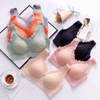 Gathered invisible vest bra beautiful back bra - D&A