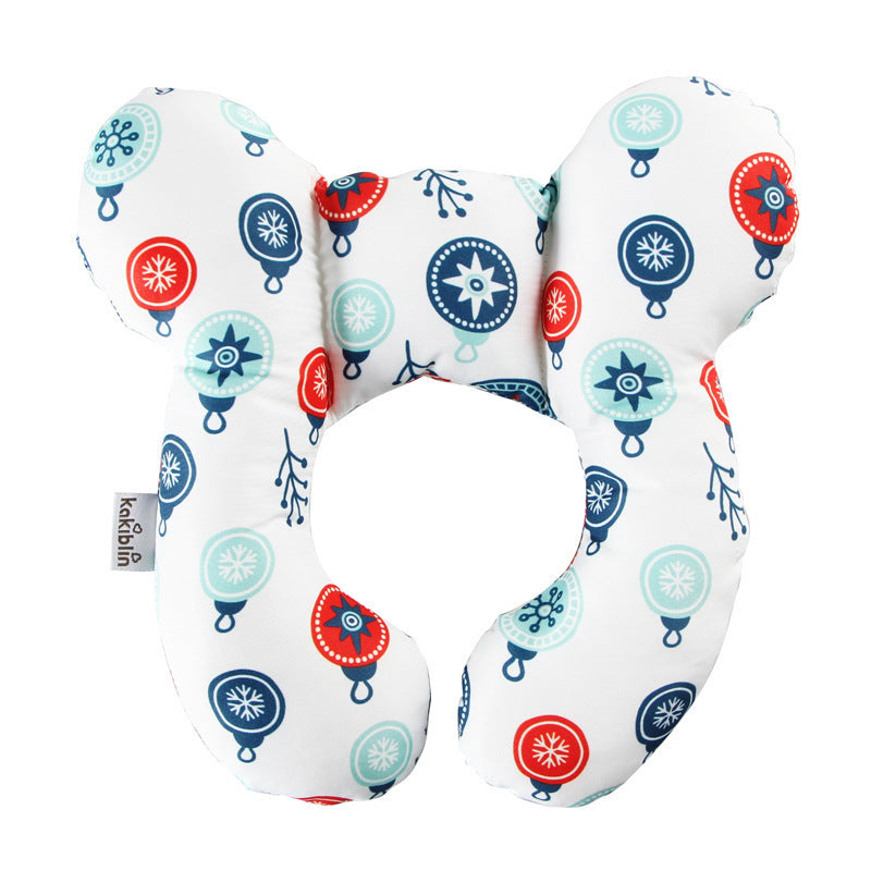 Infant Pillow Baby Bed U-Shaped Safety Seat Neck Guard Fixed Stereotyped Stroller Pillow Light bulb OPP - D&A