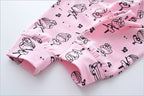 Infant Baby Girls Clothes Daddy's Little Girl T-shirt Cartoon Pants Headband Toddler Outfits Clothing Set - D&A