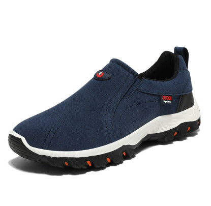 Frosted Men's Shoes Outdoor Casual Mountaineering Blue ZUODI Label - D&A