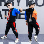 Boys spring suit new Korean children's clothing in the big boy boy long-sleeved sports two-piece suit tide clothes - D&A