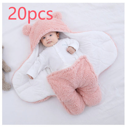 Baby Quilted Sleeping Bag Wrapper Pink 20pcs - D&A