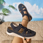 Harajuku Roman Closed Toe Fashion Platform Sandals For Women - D&A