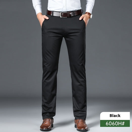 Business Non-ironing Stretch Men's Thin Straight Casual Pants - D&A