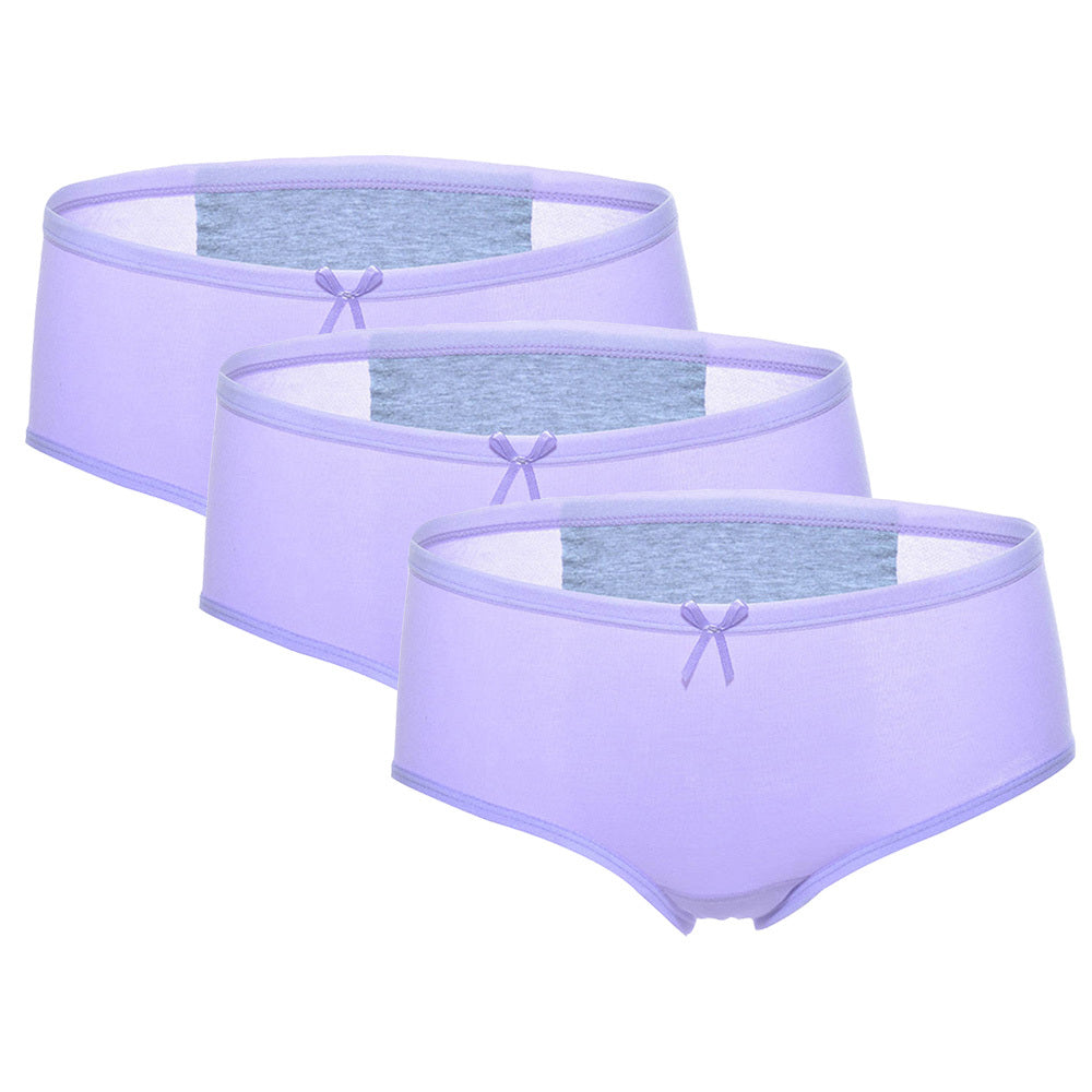 3Pcs Pack Menstrual Panties Women Underwear Purple 3pcs - D&A