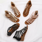 Women's Wedge Sandals With Casual Seaside Vacation Roman Sandals - D&A