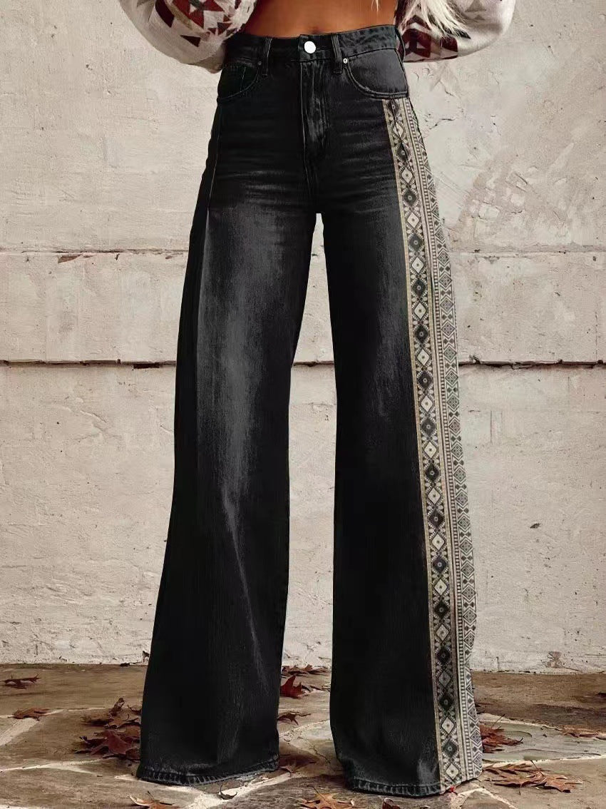 Hot Selling Plus Size Women's Casual Pants Thin Imitation Jeans J - D&A