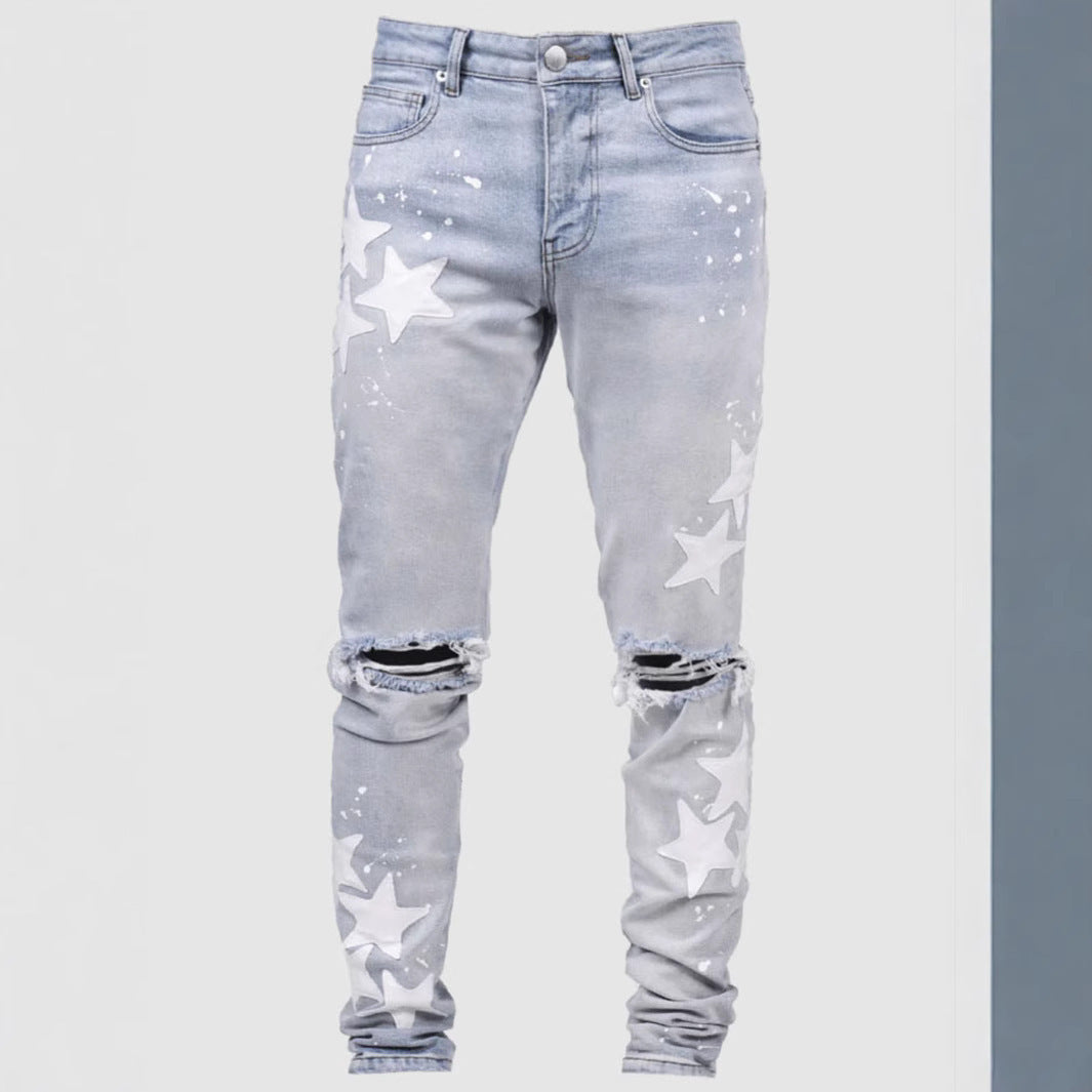 Men's Slim Stretch XINGX Fashion Jeans - D&A