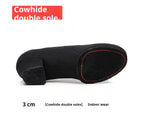 Oxford Cloth Dancing Shoes Ethnic Dance Middle Heel Men's Professional Ballroom Dancing Shoes Black 3CM Indoor A - D&A