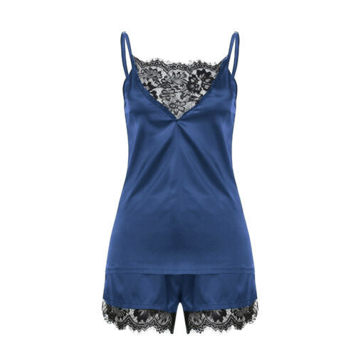 Sexy lace lingerie set Blue - D&A