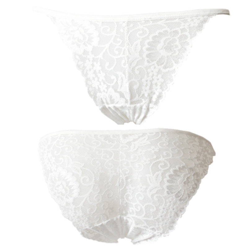 Sexy Underwear Women Lace Women's Underwear Briefs Briefs White One size - D&A