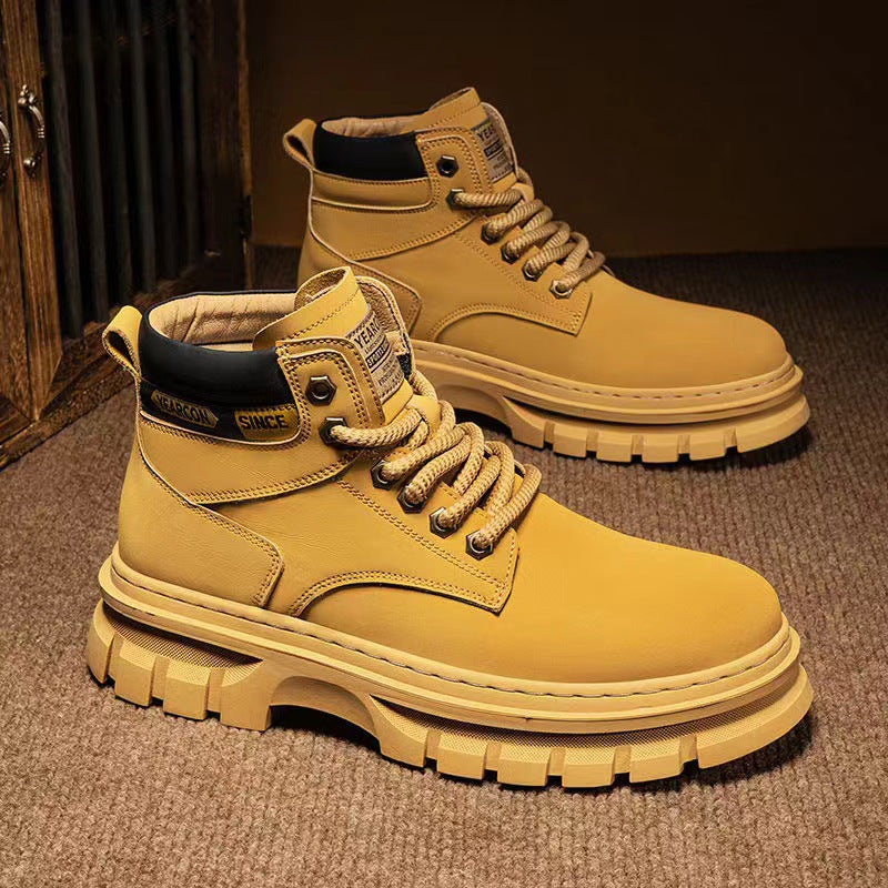 Martin Boots Men Trendy High Top British Working Wear - D&A
