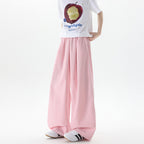 Basamine Ice Silk Drooping Curtain Lazy Men's Summer Mopping Wide-leg Casual Pants - D&A