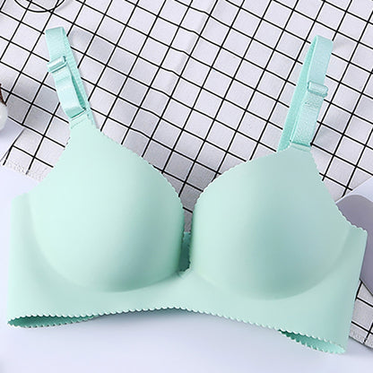 No steel ring bra without trace bra Green - D&A