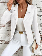 Autumn And Winter Elegant Slim Slimming Women's Jacket Cardigan Jacket White - D&A