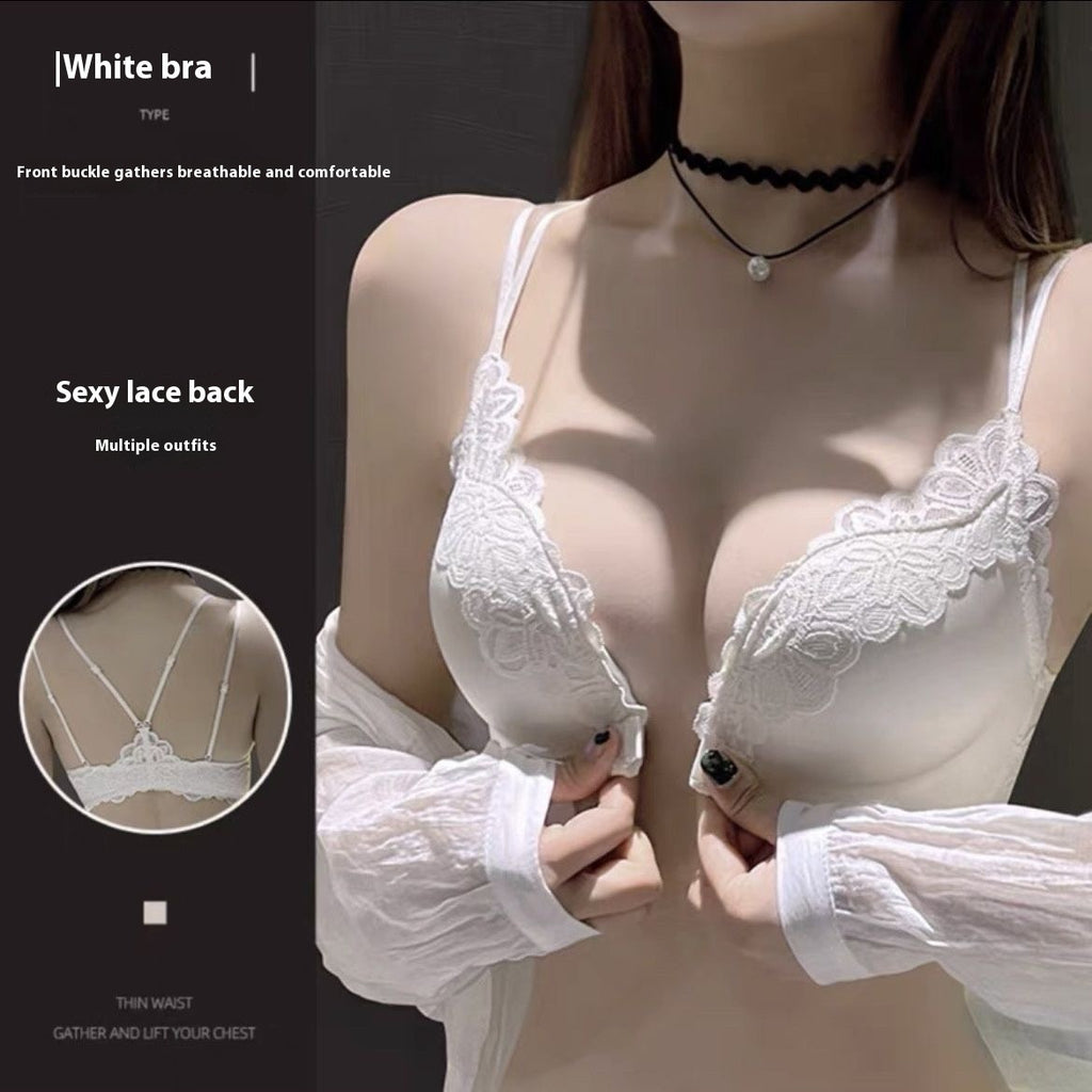 Fashion Lace Seamless Underwear For Women White Separate - D&A