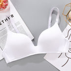 No Rims Underwear Ladies Bra Breathable Gather Bra White - D&A