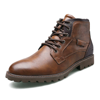 Martin Boots Men's Boots Plus Size Zipper Ankle Boots - D&A