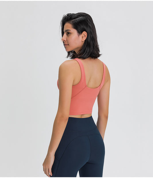 Vest-style sports bra - D&A