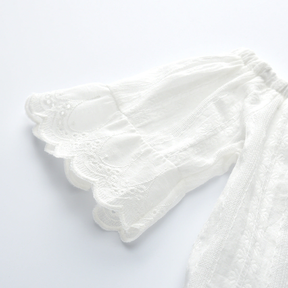 Girls Lace Pearl Jeans Set - D&A