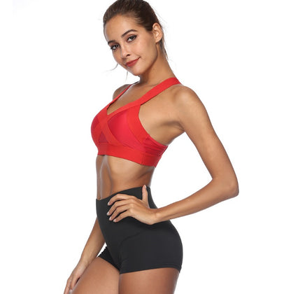 Sports bra wideband Red - D&A