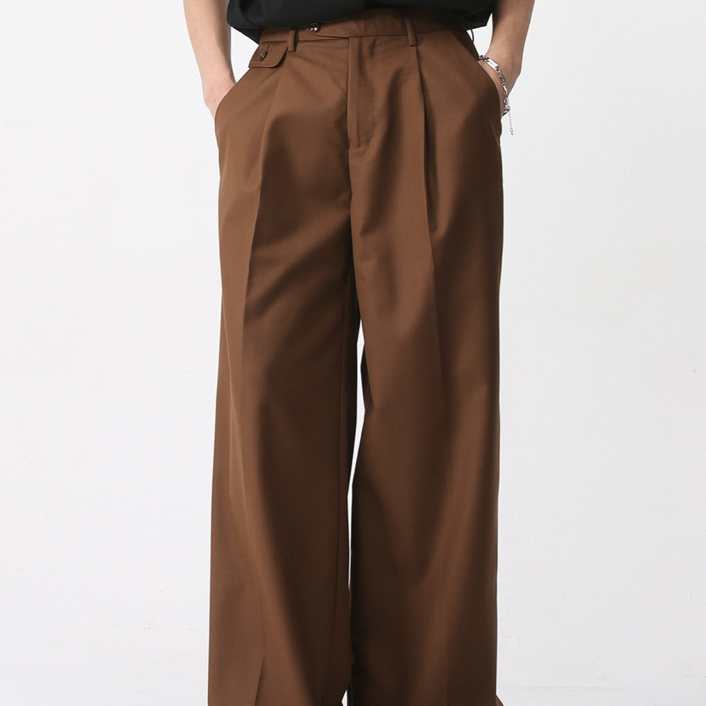 Men's Clothing Casual Suit Pants Straight Retro Simple - D&A