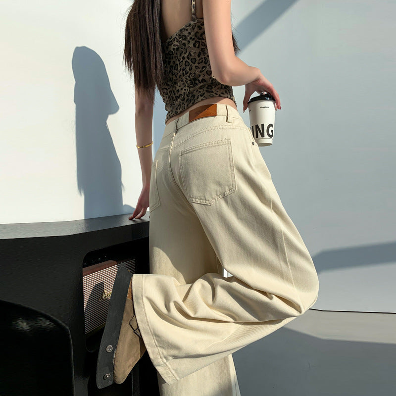 Loose Straight Summer High Waist Slimming Draping Mopping Pants - D&A
