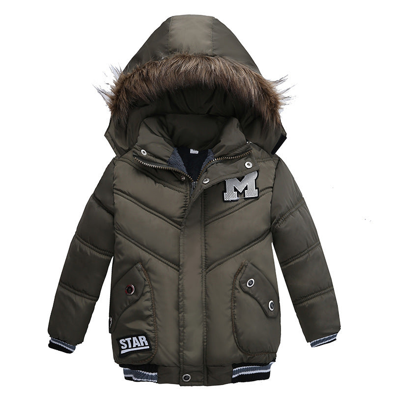 Small And Medium-Sized Boys Cotton-Padded Jackets 2style - D&A