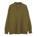 Men's Spring And Autumn Stand Collar Knitted Cardigan Jacket - D&A