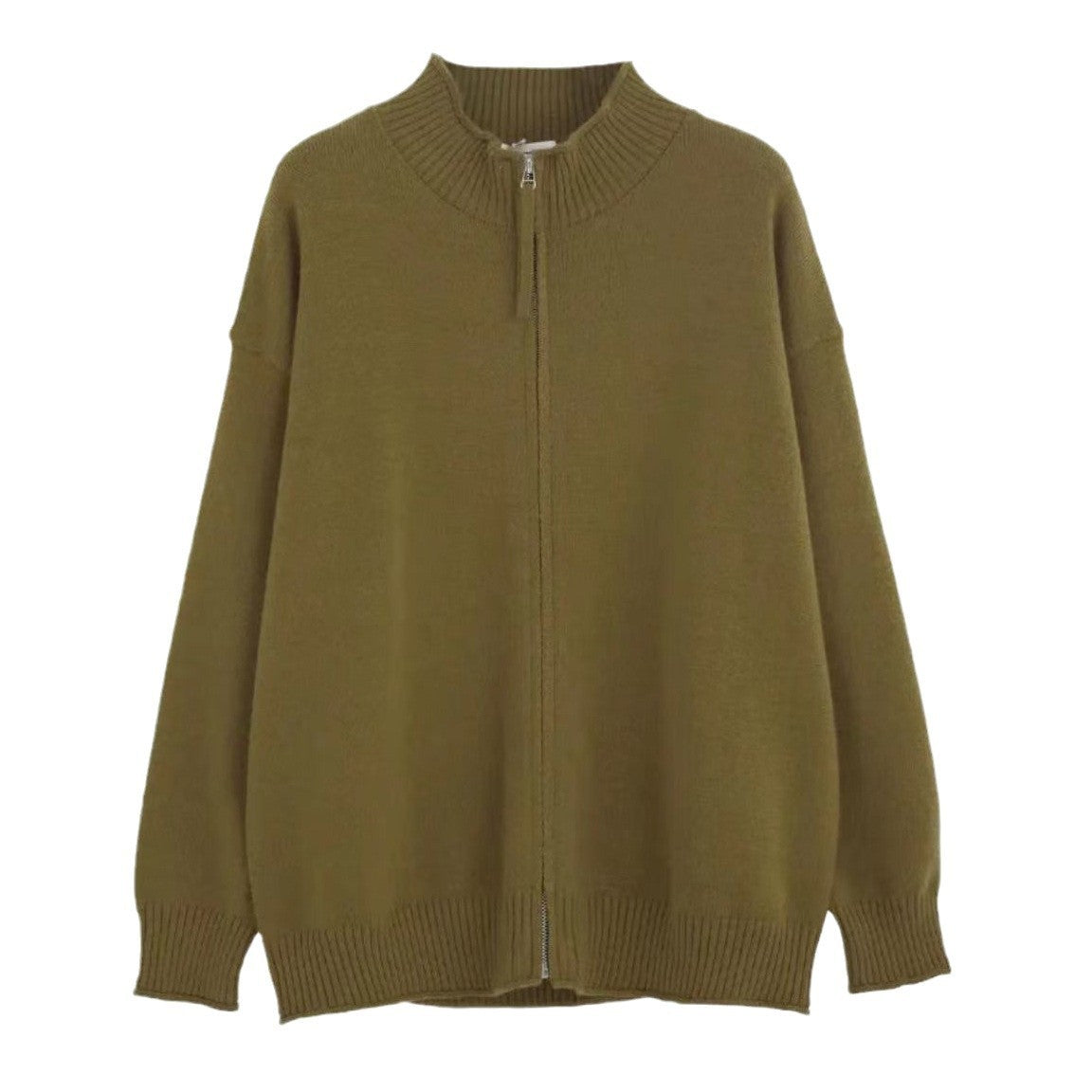 Men's Spring And Autumn Stand Collar Knitted Cardigan Jacket - D&A