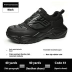 Safety Shoes Attack Shield And Anti-stab Labor Shoes 915 Black - D&A