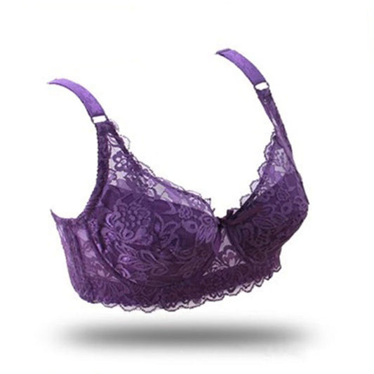 Thin, Breathable And Comfortable Lace Gather Bra Adjustable Bra - D&A