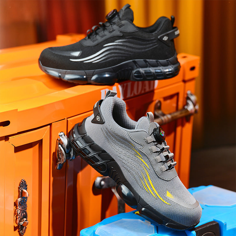 Men's Anti-smashing And Anti-penetration Steel Toe Cap Safety Shoes - D&A