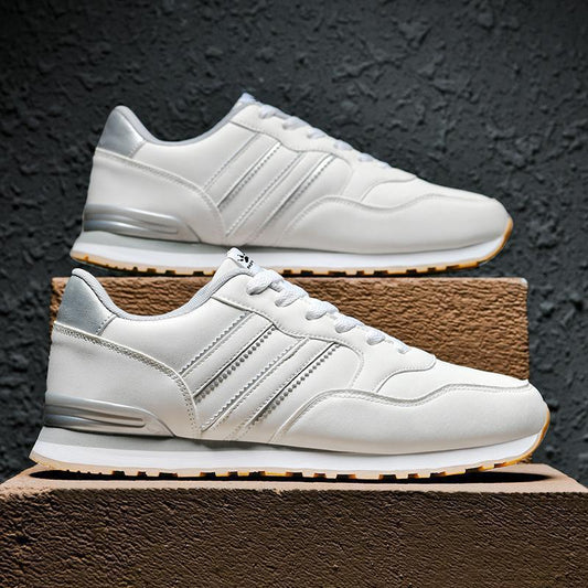 Leather Men's Casual And Lightweight Running Sports Shoes - D&A