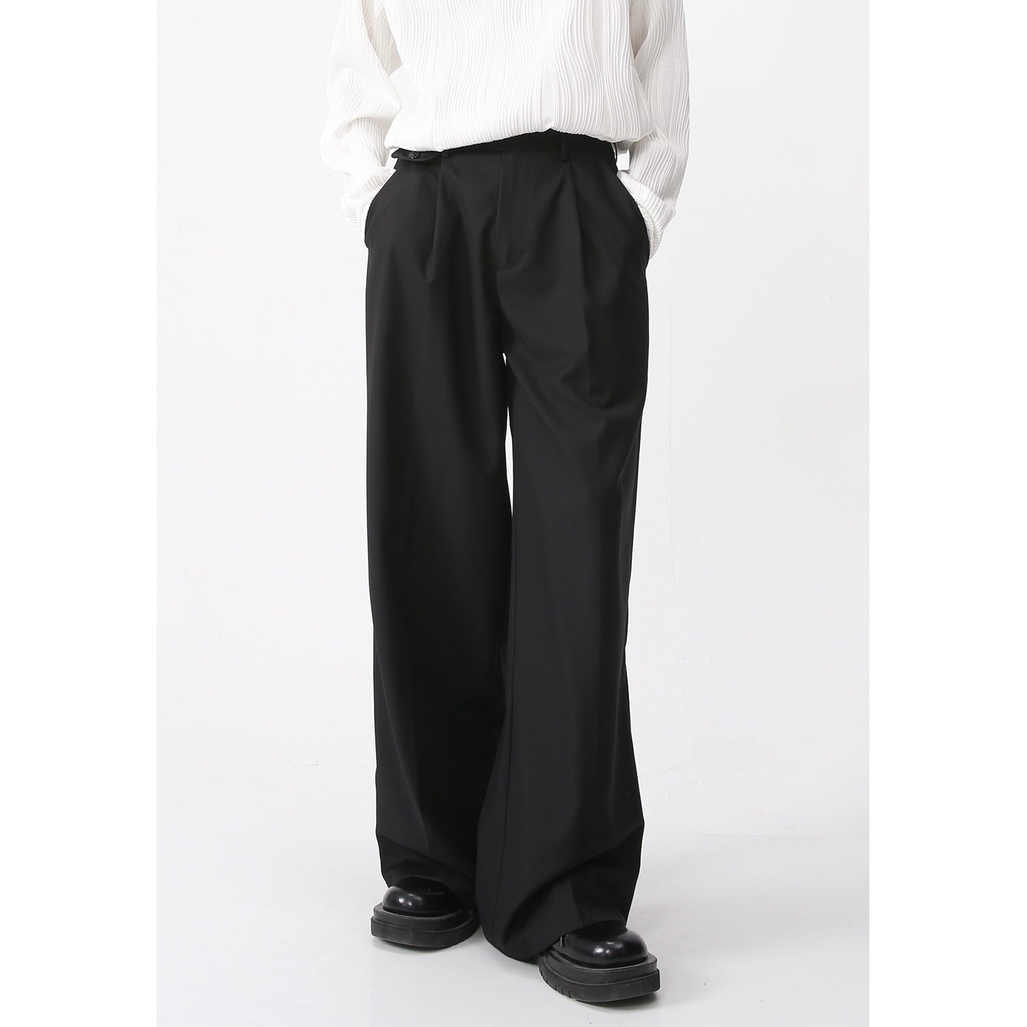 Men's Clothing Casual Suit Pants Straight Retro Simple - D&A