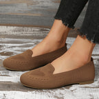 Fly Woven Mesh Low-cut Slip-on Lazy Flat Women's Casual Shoes - D&A