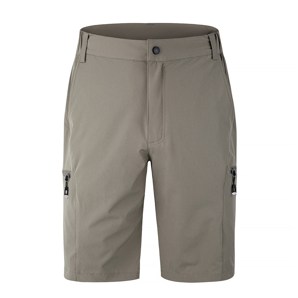 Outdoor Quick-dry Casual Stretch Sports Shorts Khaki - D&A