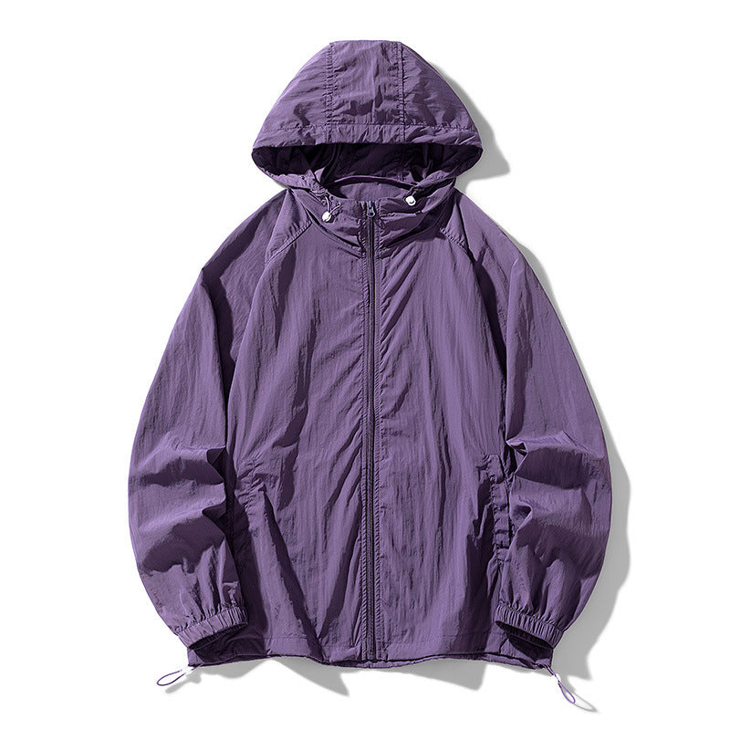 Jacket Outdoor Couple Sports Coat Sun-protective Clothing Purple - D&A