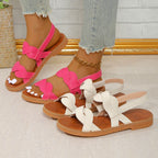 Woven Fashion Flat Summer Shoes Women - D&A