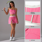 Outdoor Fitness Split A- Line Sports Skirt - D&A
