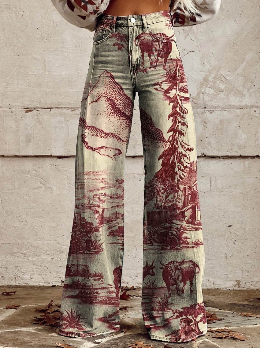 Hot Selling Plus Size Women's Casual Pants Thin Imitation Jeans A - D&A