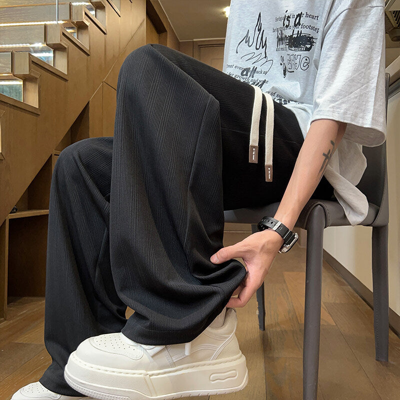 Men's Summer Versatile Loose Drooping Straight Casual Pants - D&A
