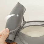 Satin Mesh Bra Medium-weight Cup Wireless Backless Bra - D&A