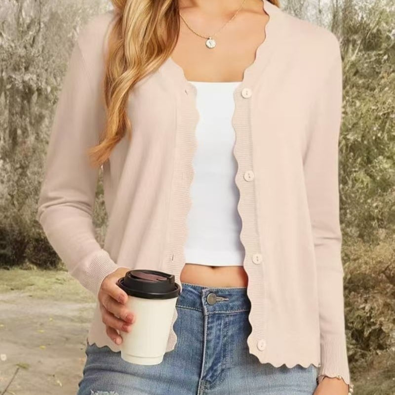 Fashion Short Knitted Cardigan Coat - D&A