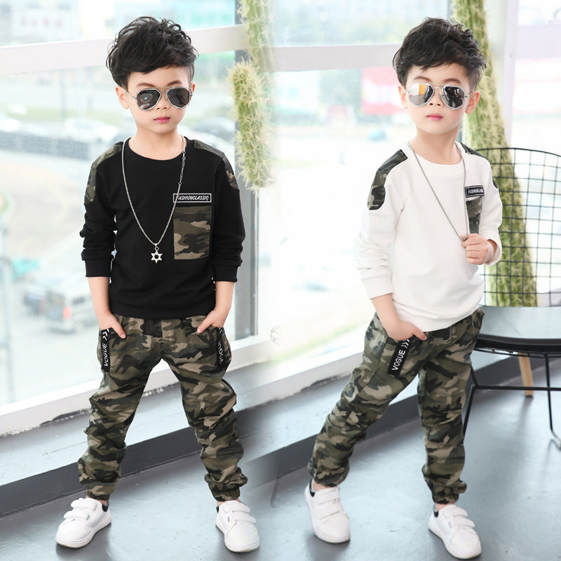 Camouflage long sleeve kids suit - D&A