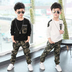 Camouflage long sleeve kids suit - D&A