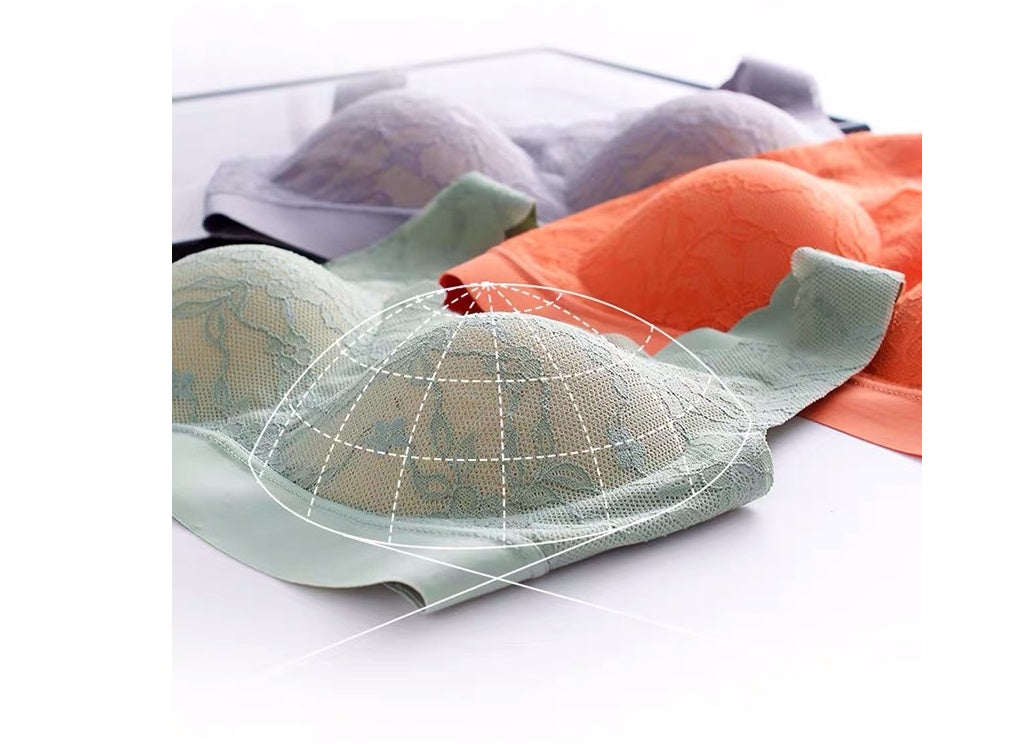 Gathered invisible vest bra beautiful back bra - D&A