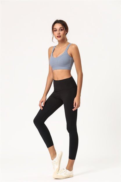 Shockproof gathered sports bra - D&A